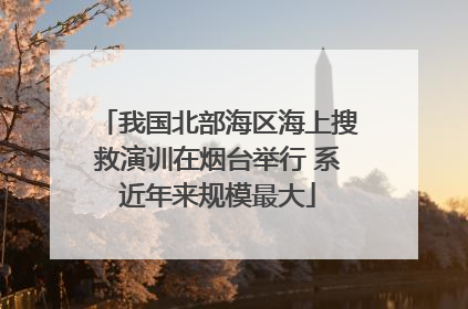 我国北部海区海上搜救演训在烟台举行 系近年来规模最大