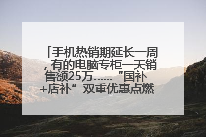 手机热销期延长一周，有的电脑专柜一天销售额25万……“国补+店补”双重优惠点燃德州“考后经济”
