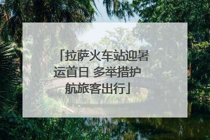 拉萨火车站迎暑运首日 多举措护航旅客出行