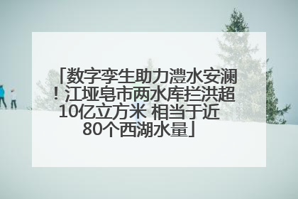 数字孪生助力澧水安澜！江垭皂市两水库拦洪超10亿立方米 相当于近80个西湖水量