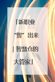 新职业 “贸”出来｜智慧仓的大管家