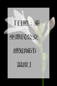 日照：乘坐惠民公交 感知城市温度