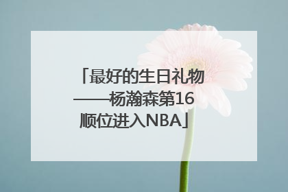 最好的生日礼物——杨瀚森第16顺位进入NBA