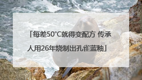 每差50℃就得变配方 传承人用26年烧制出孔雀蓝釉