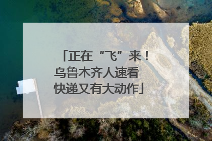 正在“飞”来！乌鲁木齐人速看 快递又有大动作