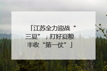 江苏全力迎战“三夏”，打好夏粮丰收“第一仗”