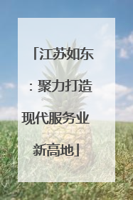 江苏如东：聚力打造现代服务业新高地
