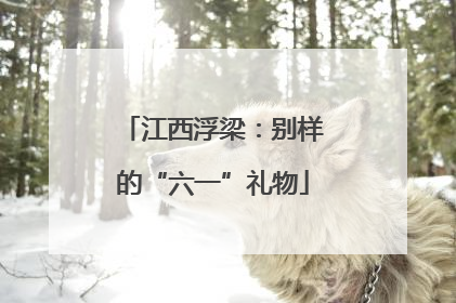 江西浮梁：别样的“六一”礼物
