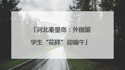河北秦皇岛：外国留学生“花样”迎端午