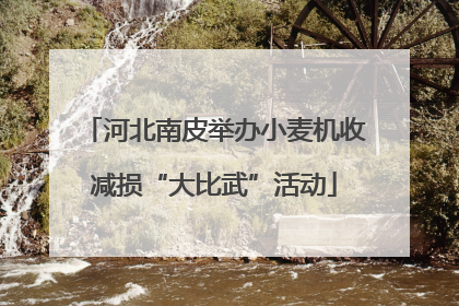 河北南皮举办小麦机收减损“大比武”活动