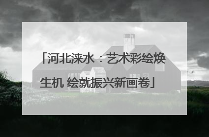 河北涞水：艺术彩绘焕生机 绘就振兴新画卷