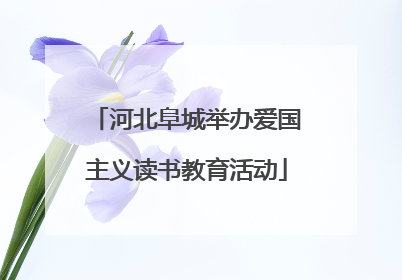 河北阜城举办爱国主义读书教育活动