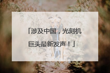 涉及中国，光刻机巨头最新发声！