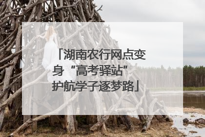 湖南农行网点变身“高考驿站” 护航学子逐梦路