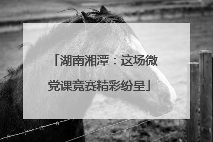 湖南湘潭：这场微党课竞赛精彩纷呈