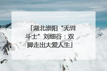 湖北崇阳“无臂斗士”刘细谷：双脚走出大爱人生