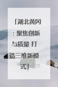 湖北黄冈：聚焦创新与质量 打造三维新模式