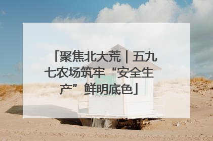 聚焦北大荒｜五九七农场筑牢“安全生产”鲜明底色