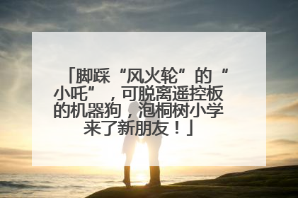 脚踩“风火轮”的“小吒”，可脱离遥控板的机器狗，泡桐树小学来了新朋友！