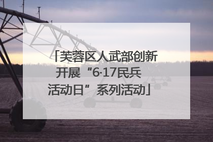 芙蓉区人武部创新开展“6·17民兵活动日”系列活动