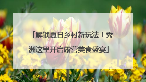 解锁夏日乡村新玩法！秀洲这里开启露营美食盛宴