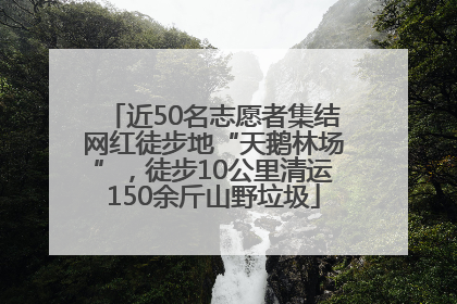 近50名志愿者集结网红徒步地“天鹅林场”，徒步10公里清运150余斤山野垃圾