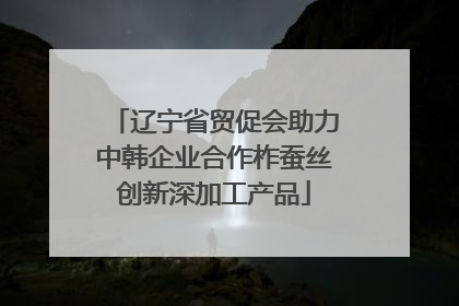 辽宁省贸促会助力中韩企业合作柞蚕丝创新深加工产品