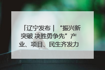 辽宁发布｜“振兴新突破 决胜勇争先”产业、项目、民生齐发力 葫芦岛按下决胜之年“加速键”