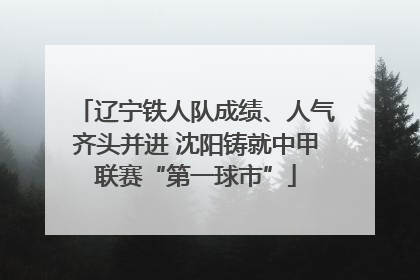 辽宁铁人队成绩、人气齐头并进 沈阳铸就中甲联赛“第一球市”