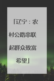 辽宁：农村公路串联起群众致富希望