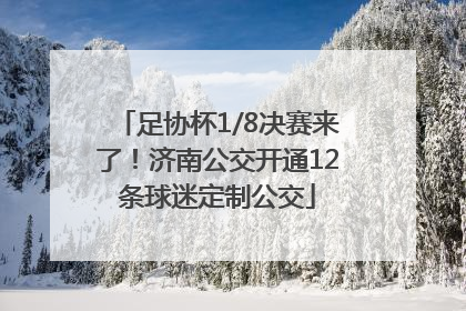 足协杯1/8决赛来了！济南公交开通12条球迷定制公交