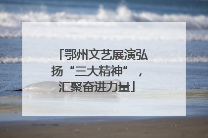 鄂州文艺展演弘扬“三大精神”，汇聚奋进力量
