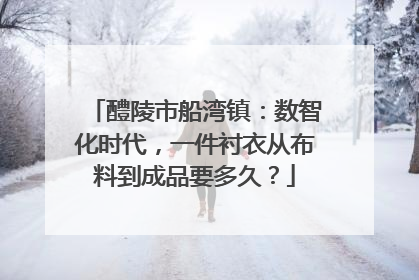 醴陵市船湾镇：数智化时代，一件衬衣从布料到成品要多久？