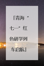 青海“七一”红色研学列车启航