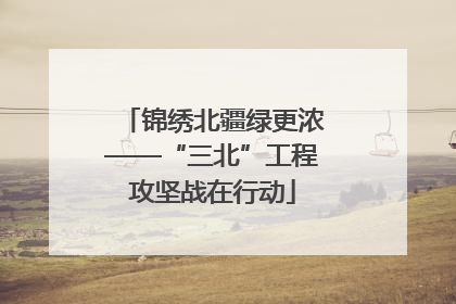 锦绣北疆绿更浓——“三北”工程攻坚战在行动