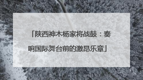 陕西神木杨家将战鼓：奏响国际舞台前的激昂乐章