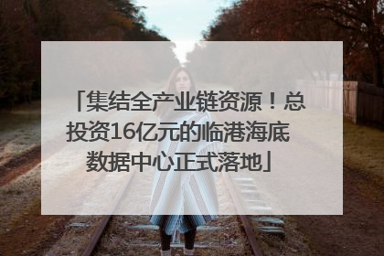 集结全产业链资源！总投资16亿元的临港海底数据中心正式落地