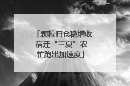 颗粒归仓稳增收 宿迁“三夏”农忙跑出加速度