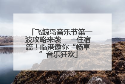 飞鲸岛音乐节第一波攻略来袭——住宿篇！临港邀你“畅享”音乐狂欢