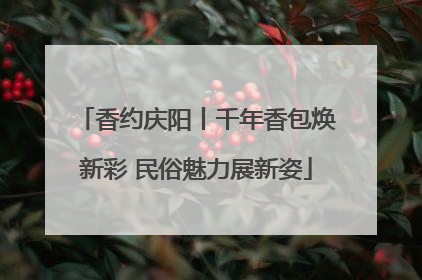 香约庆阳丨千年香包焕新彩 民俗魅力展新姿