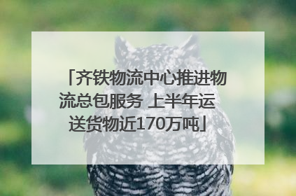 齐铁物流中心推进物流总包服务 上半年运送货物近170万吨