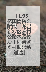 1.95亿国债资金赋能！龙岩新罗区农村公路水毁修复工程绘就乡村振兴新通途