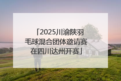 2025川渝陕羽毛球混合团体邀请赛在四川达州开赛