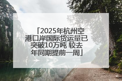 2025年杭州空港口岸国际货运量已突破10万吨 较去年同期提前一周