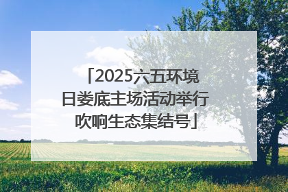2025六五环境日娄底主场活动举行 吹响生态集结号