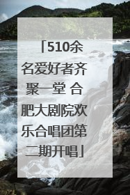 510余名爱好者齐聚一堂 合肥大剧院欢乐合唱团第二期开唱