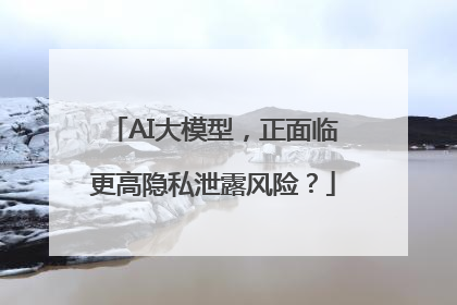AI大模型，正面临更高隐私泄露风险？