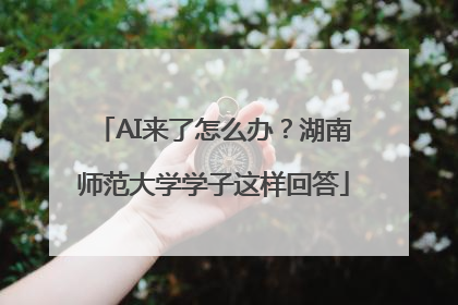 AI来了怎么办？湖南师范大学学子这样回答