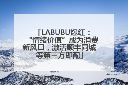 LABUBU爆红：“情绪价值”成为消费新风口，激活顺丰同城等第三方即配