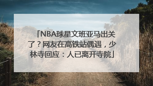 NBA球星文班亚马出关了？网友在高铁站偶遇，少林寺回应：人已离开寺院